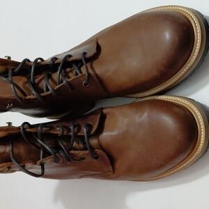 WILCOX Men's Shiloh Leather Upper Goodyear Welt Rust Brown Boots - 13